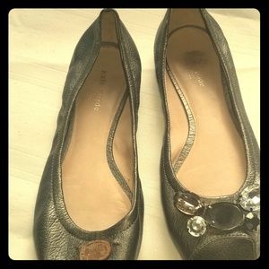 *PRE-OWNED* Kate Spade Metallic Jeweled Flats